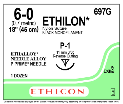 Precision Black Nylon Suture