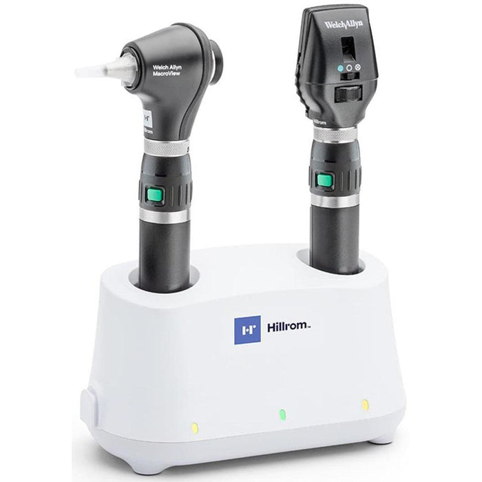 3.5 V Diagnostic Set: Coaxial LED Ophthalmoscope, MacroView Basic LED Otoscope, Multiple Handle and Charging Options