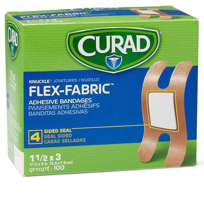 CURAD Flex Fabric Adhesive Bandages 1-1/2" x 3"