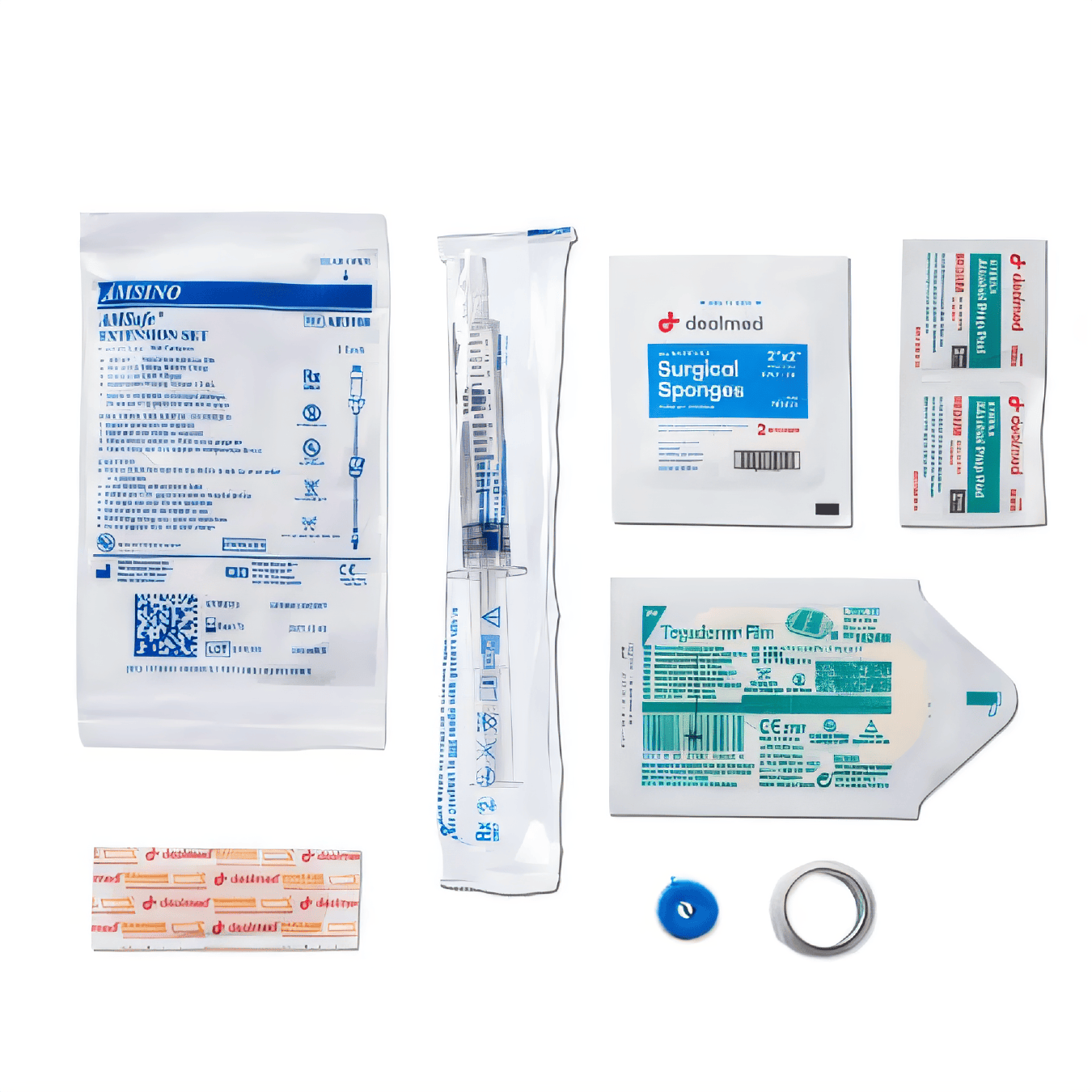 All-In-One IV Starter Kit With Tegaderm™, Alcohol, Flush