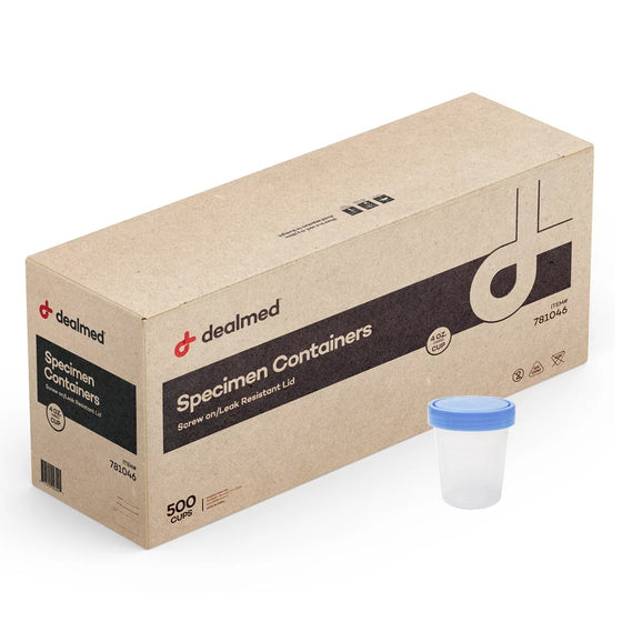 Specimen Containers with Leak Resistant Lid