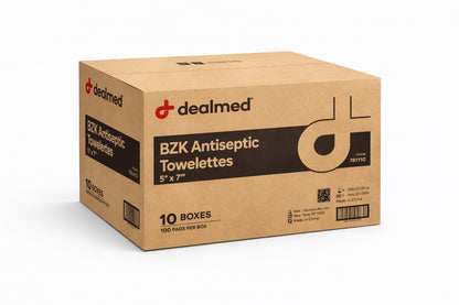 BZK Antiseptic Towelettes – Gentle, Alcohol-Free First Aid Wipes