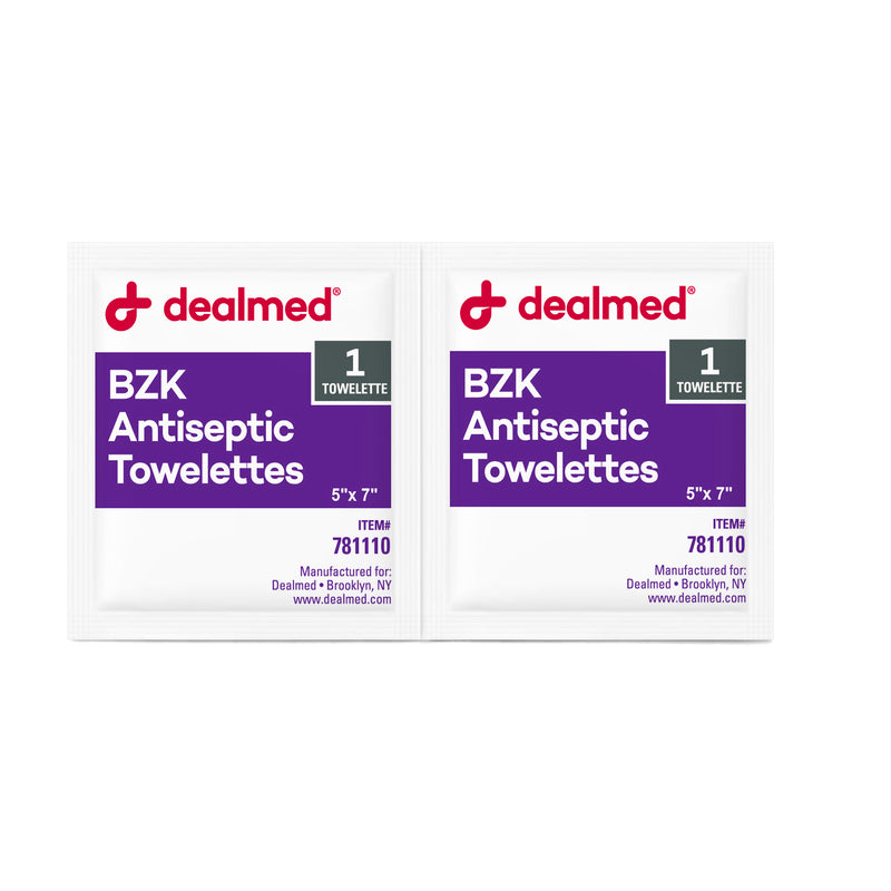 BZK Antiseptic Towelettes – Gentle, Alcohol-Free First Aid Wipes