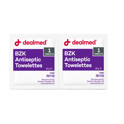 BZK Antiseptic Towelettes – Gentle, Alcohol-Free First Aid Wipes