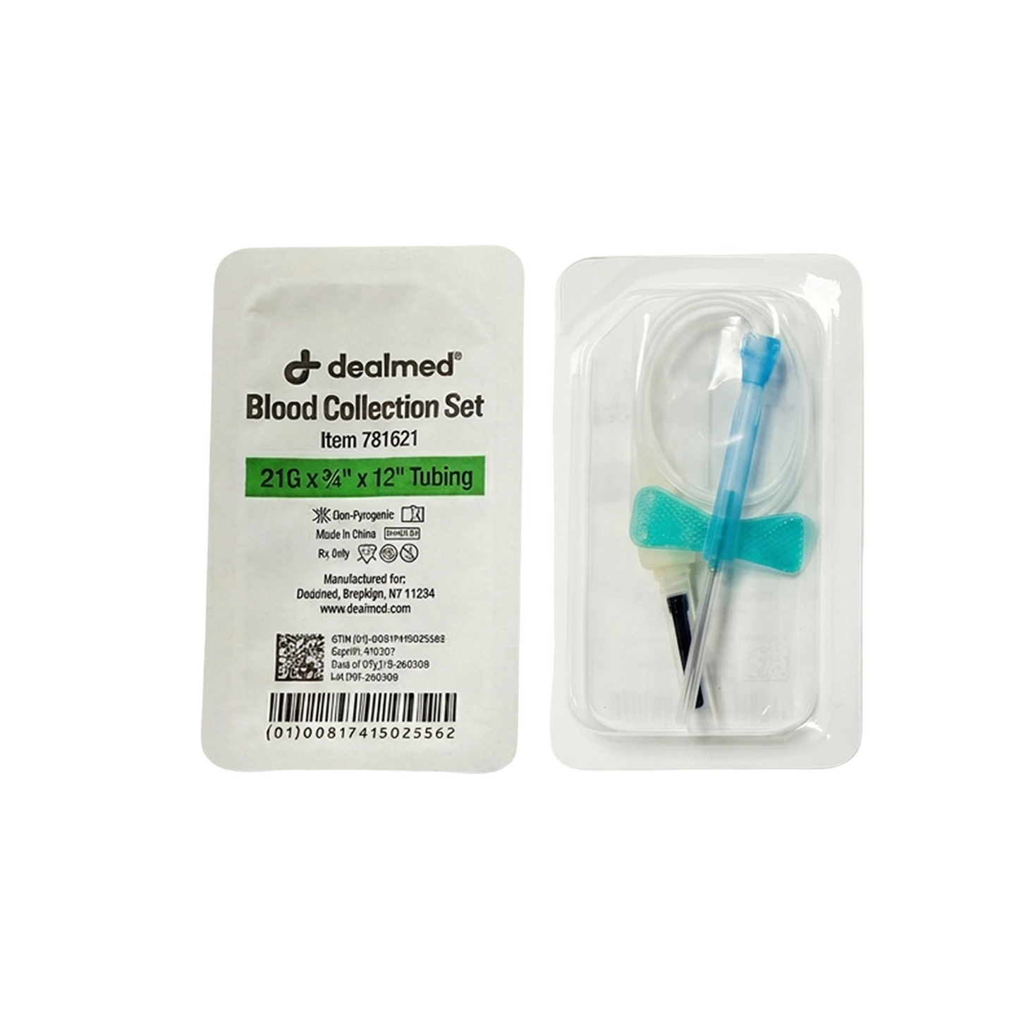 Blood Collection Set with 12" Tubing
