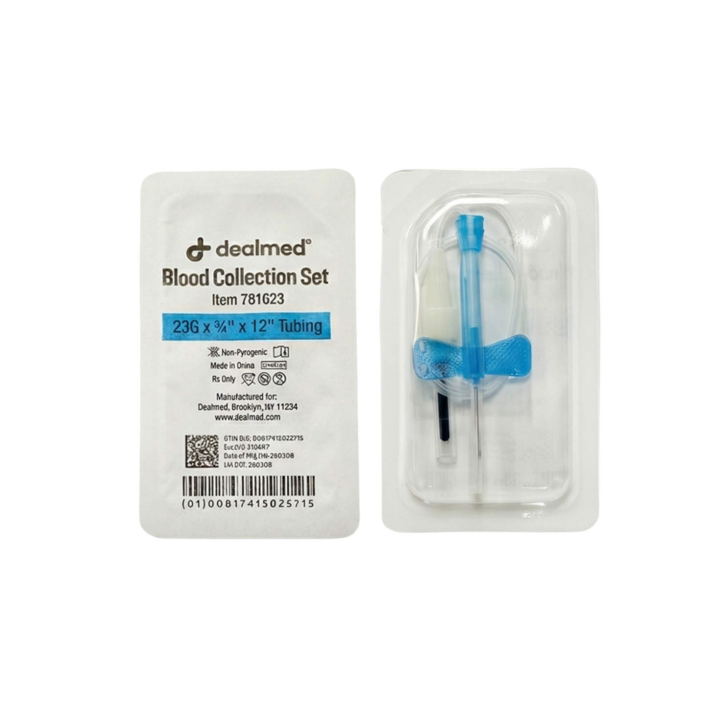 Blood Collection Set with 12" Tubing