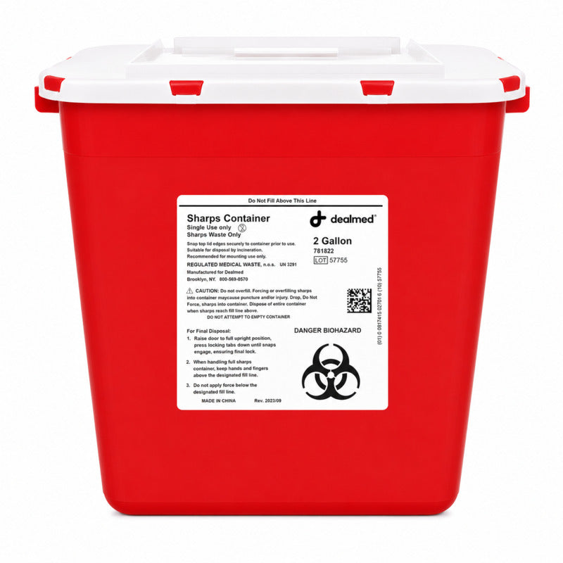 Sharps Containers with Slidable Lid Opening