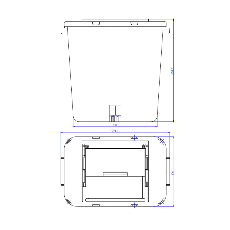 Sharps Containers with Slidable Lid Opening