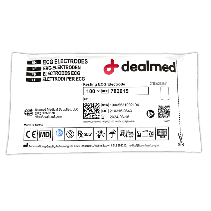 Hypoallergenic ECG Resting Tab Electrodes: Pre-Gelled for Comfortable & Accurate Monitoring