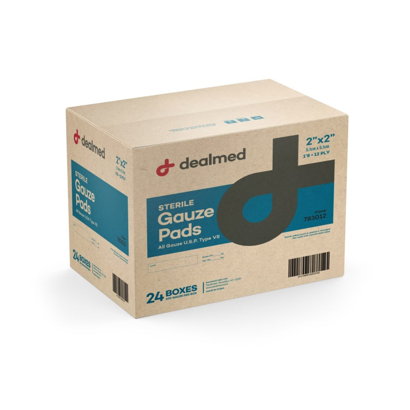 Sterile 12-Ply Woven Gauze Pads: Highly Absorbent & Non-Stick