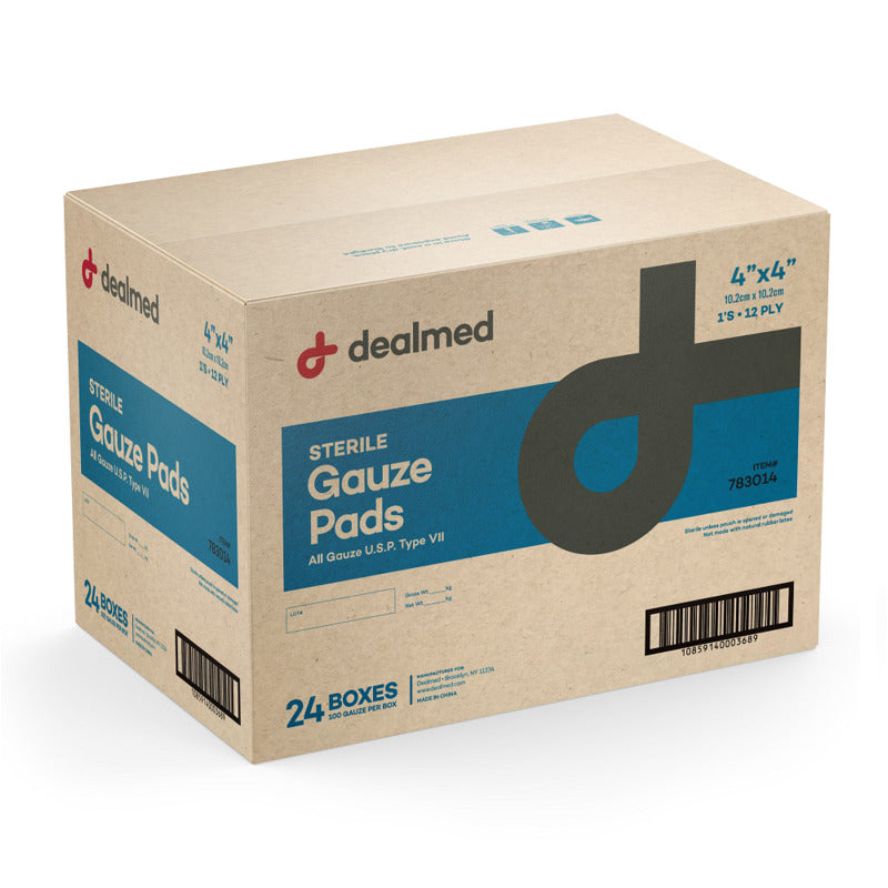 Sterile 12-Ply Woven Gauze Pads: Highly Absorbent & Non-Stick