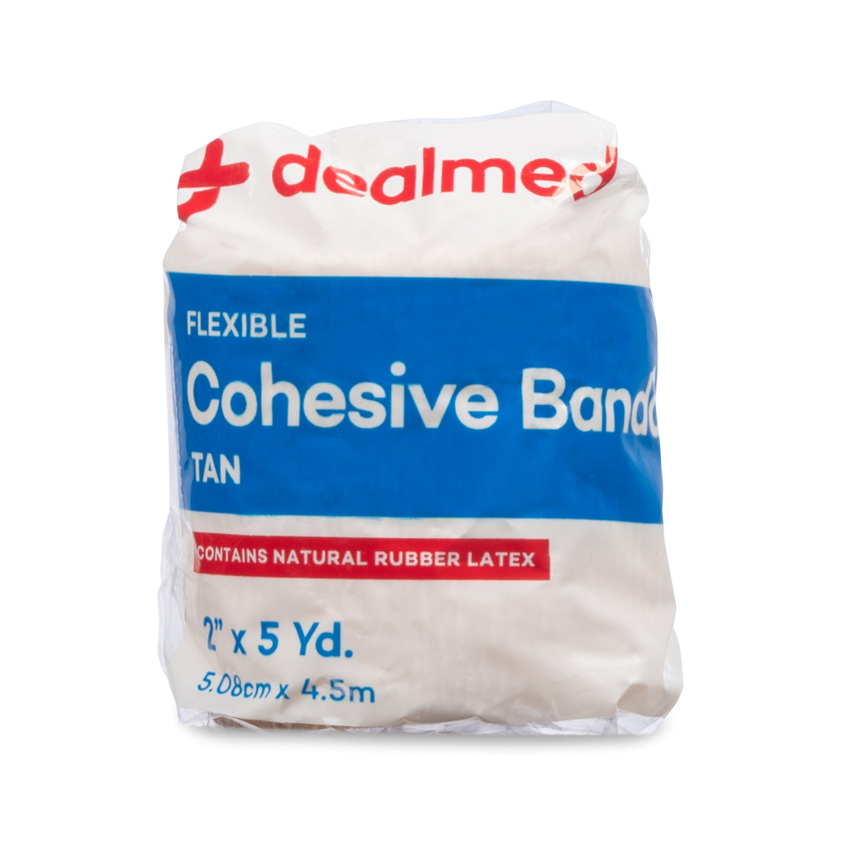 Flexible Cohesive Tan Latex Bandage