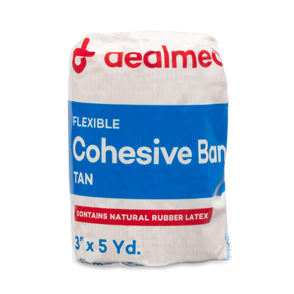 Flexible Cohesive Tan Latex Bandage
