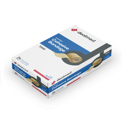 Flexible Cohesive Tan Latex Bandage