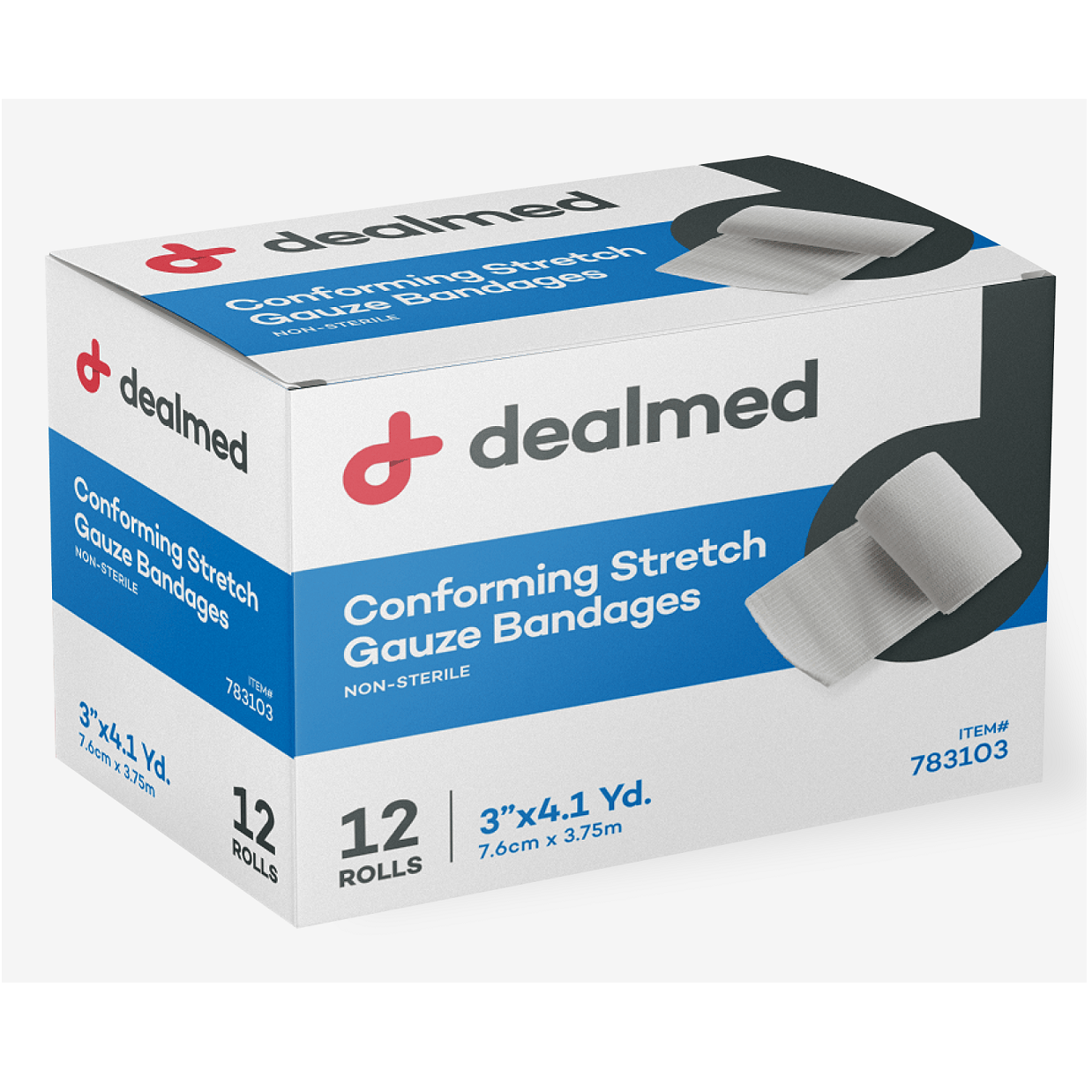 Conforming Stretch Gauze Bandages Roll - Non-Sterile