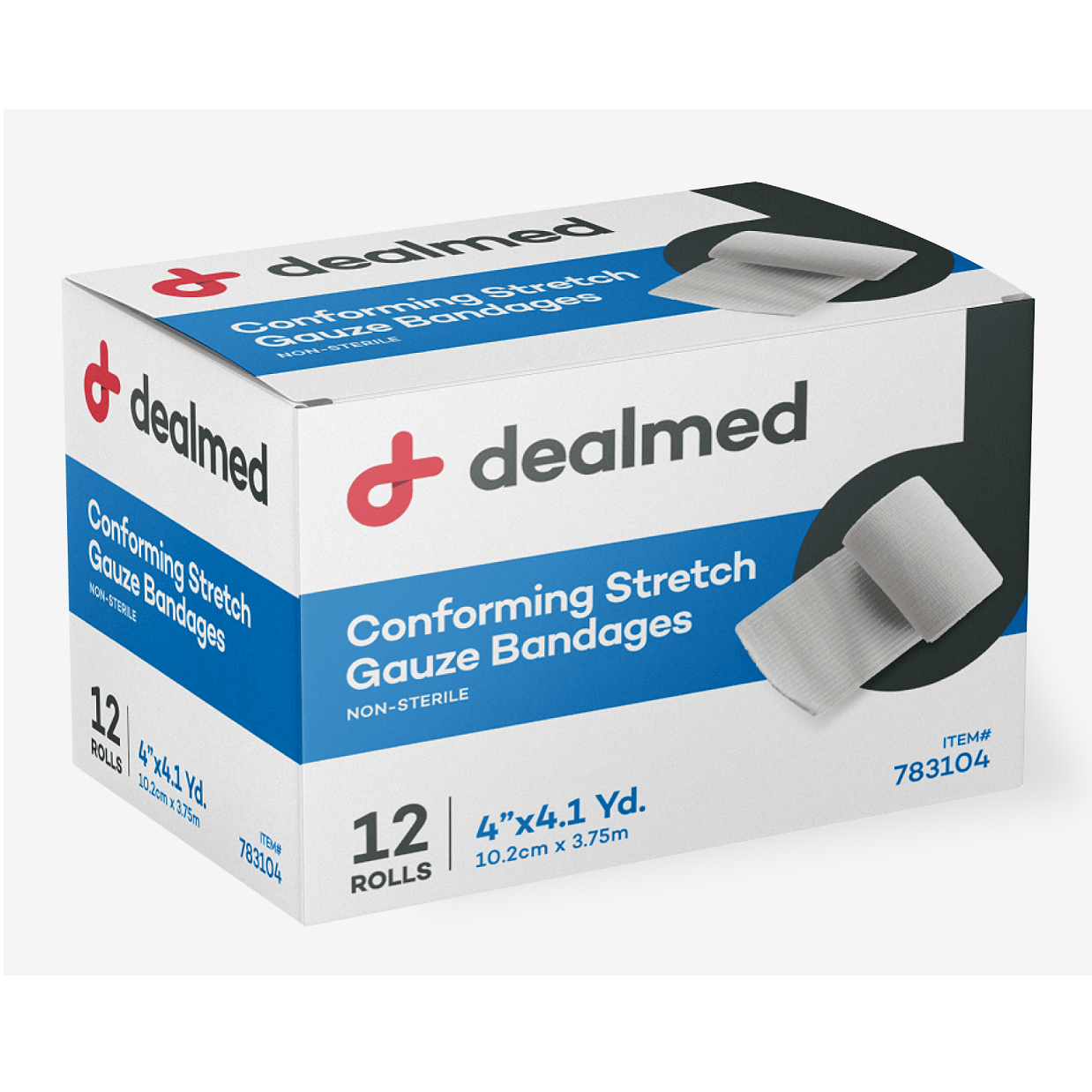 Conforming Stretch Gauze Bandages Roll - Non-Sterile