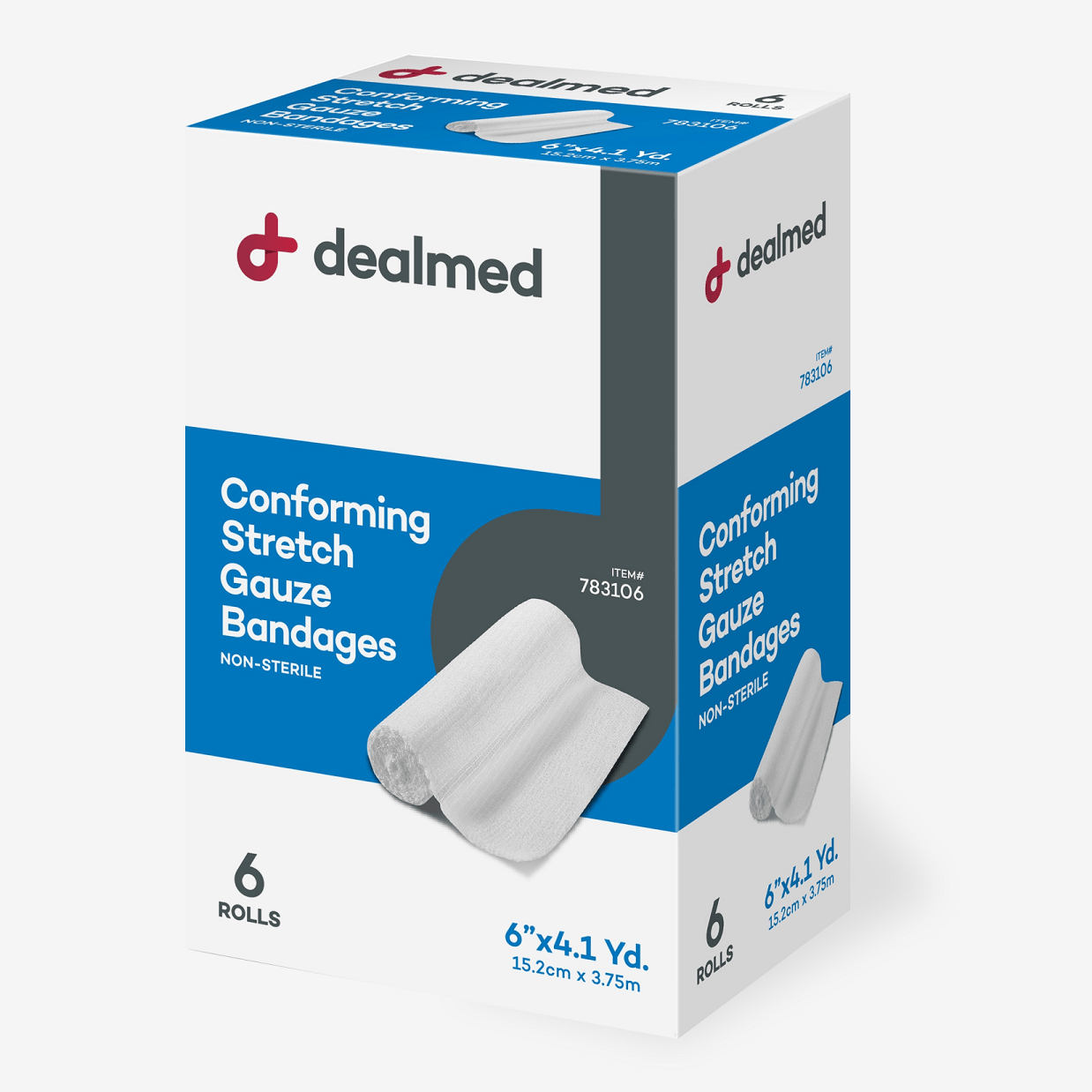 Conforming Stretch Gauze Bandages Roll - Non-Sterile