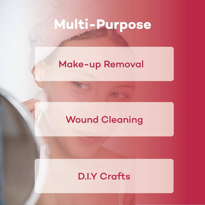 100% Cotton Balls - Medium-Sized, Non-Sterile, Resealable Bag for Versatile Use