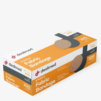 Dealmed Oval Flex Fabric Bandages 7/8" x 1-1/4"