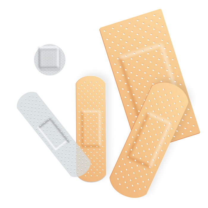 Sterile Adhesive Fabric Strip Bandages Assorted Sizes