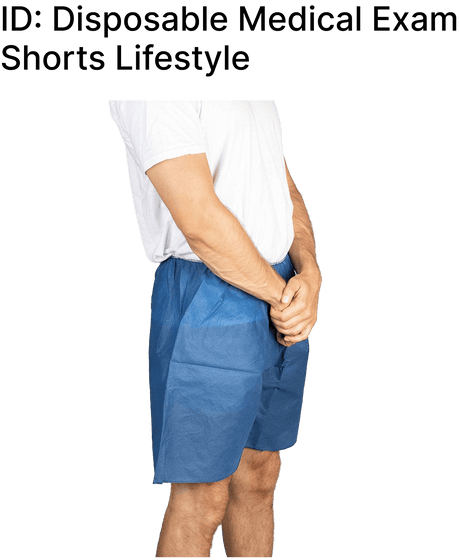 Non-Woven Exam Shorts: Comfortable & Hygienic with Elastic Waistband