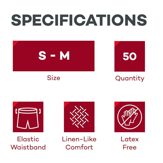 Non-Woven Exam Shorts: Comfortable & Hygienic with Elastic Waistband