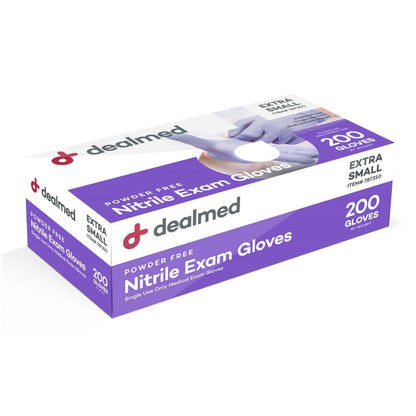 Blue Nitrile Exam Gloves - 200s Count