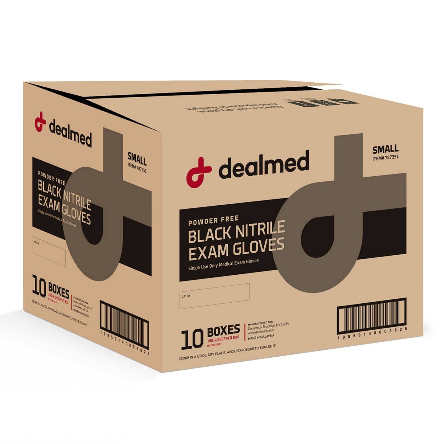 Black Nitrile Exam Gloves