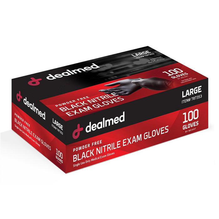 Black Nitrile Exam Gloves