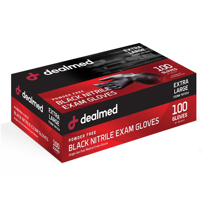 Black Nitrile Exam Gloves