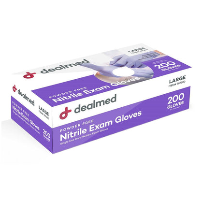 Blue Nitrile Exam Gloves - 200s Count