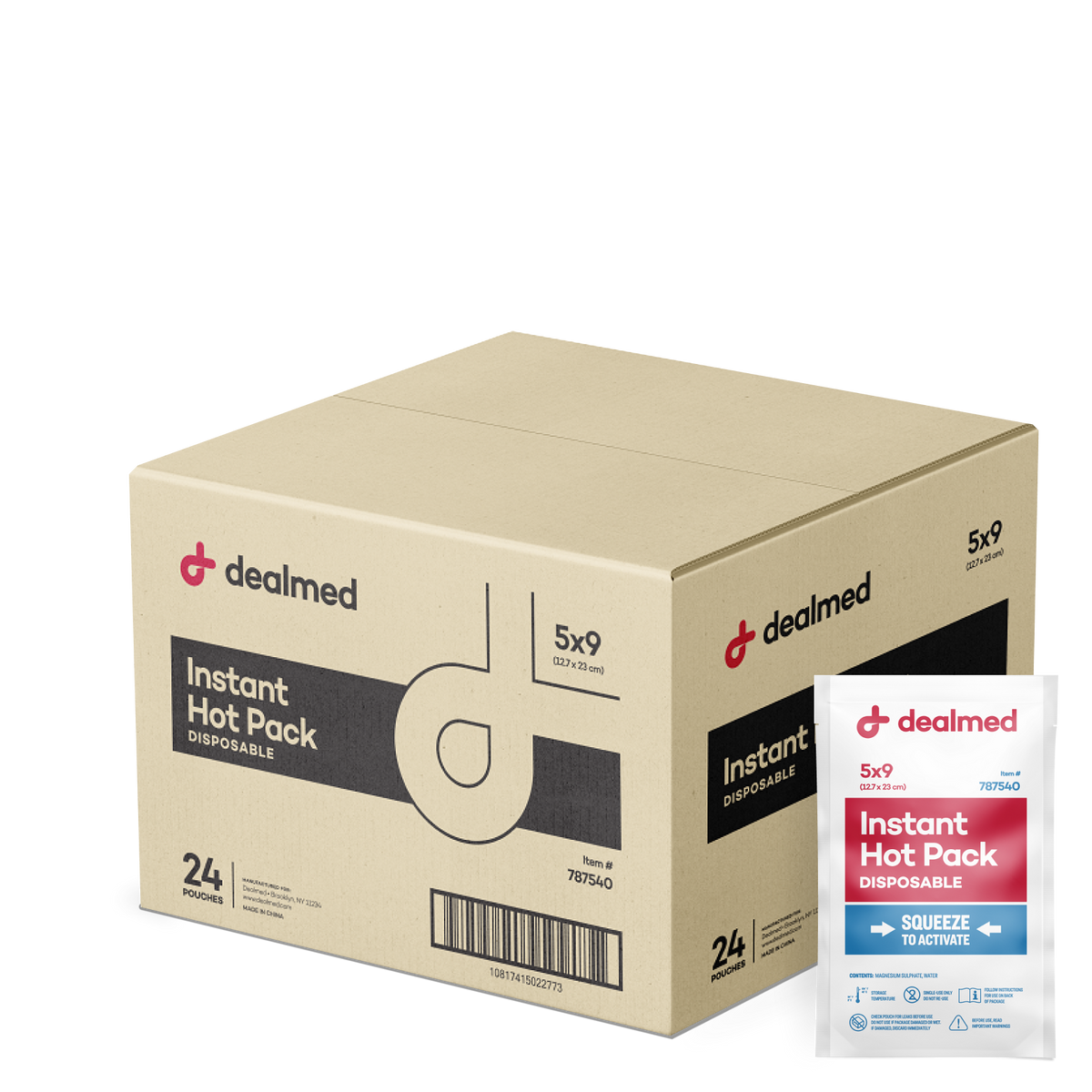 Instant Hot Pack Disposable, 5" x 9" — MedicalRite