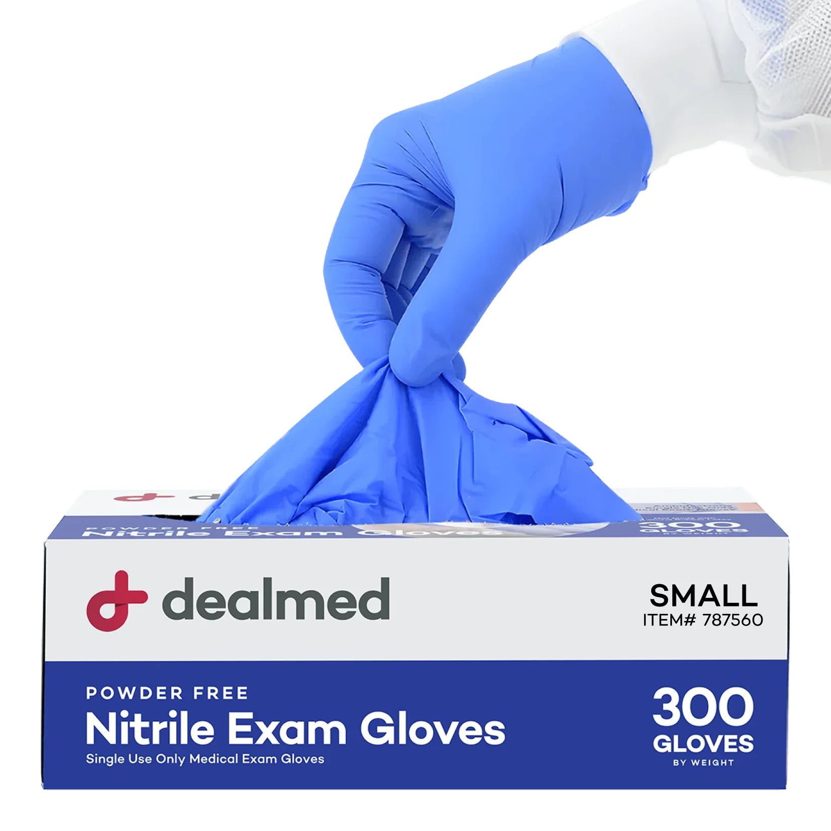 Dealmed Blue Nitrile Gloves 300 Count | Bulk Powder-Free Exam Gloves ...