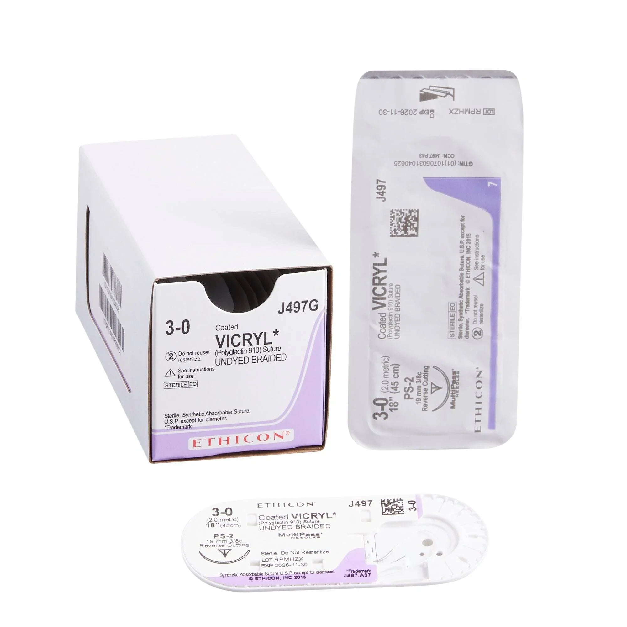 PS-2 Vicryl Suture with Undyed Braided – MedicalRite