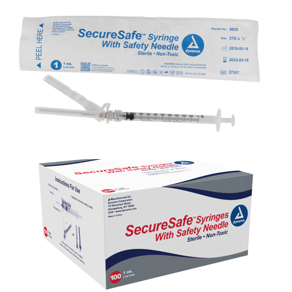 SecureSafe Syringe With Safety Needle