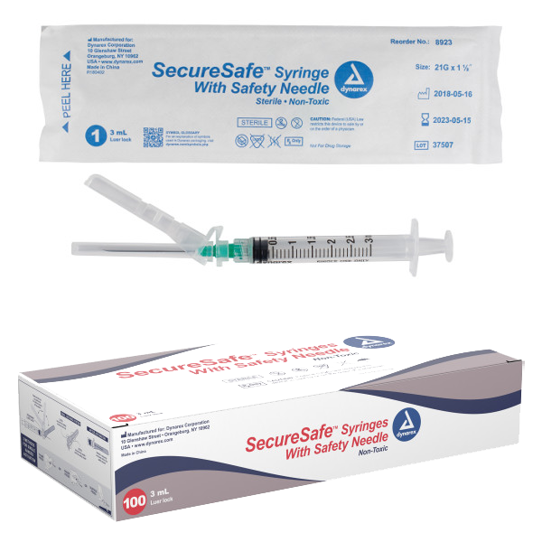 SecureSafe Syringe With Safety Needle