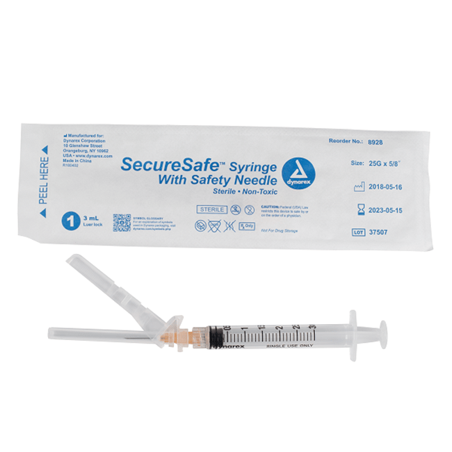 SecureSafe Syringe With Safety Needle