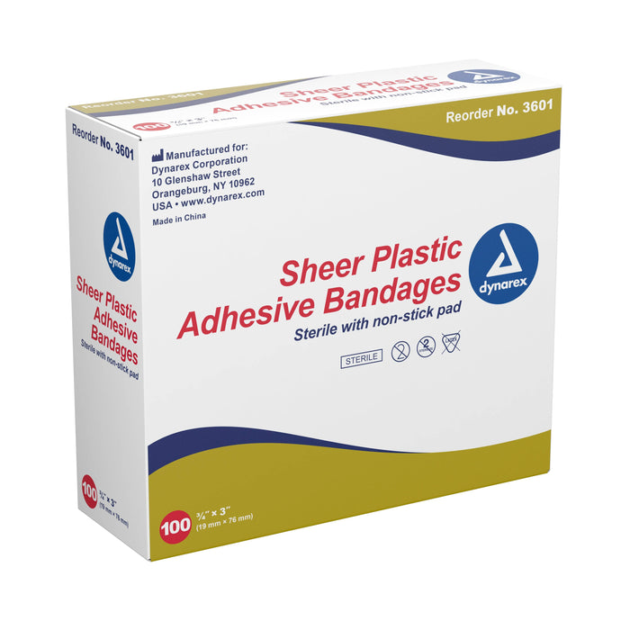 Dynarex Sterile Adhesive Bandages 3/4" x 3"