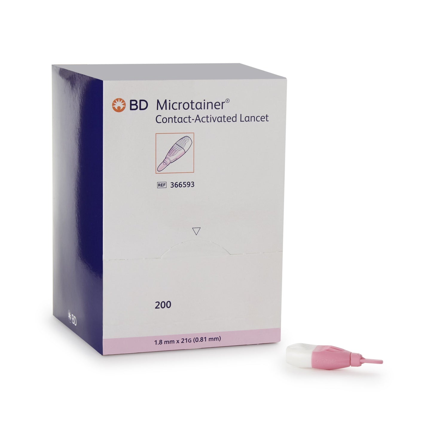 Microcontainer Contact-Activated Lancet