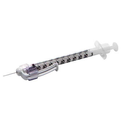 1 ml Syringe with SafetyGlide Safety Needle Allergist Tray