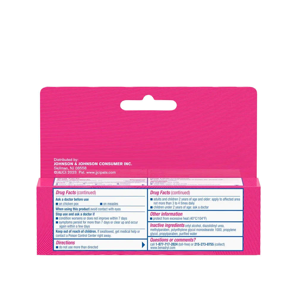Benadryl Itch Stopping Topical Cream