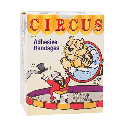 Dukal Circus Adhesive Bandages 3/4" x 3"