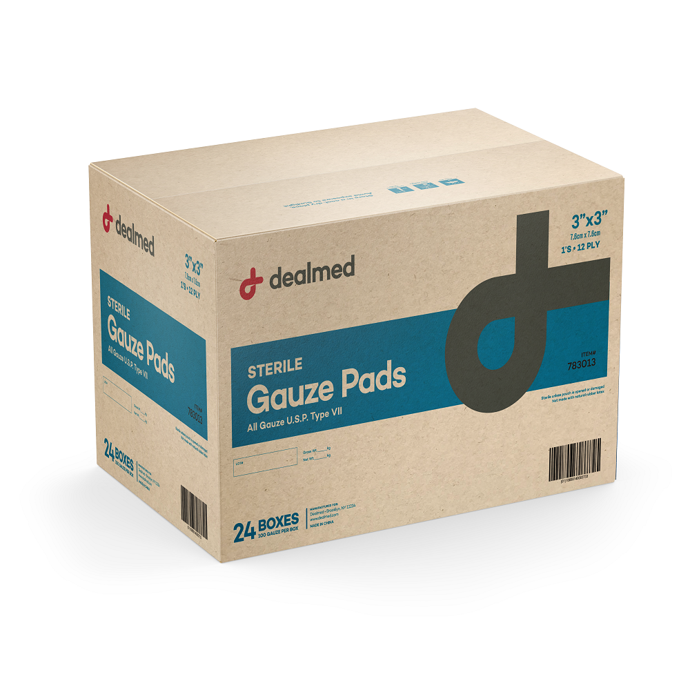 Sterile 12-Ply Woven Gauze Pads: Highly Absorbent & Non-Stick
