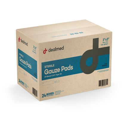 Sterile 12-Ply Woven Gauze Pads: Highly Absorbent & Non-Stick