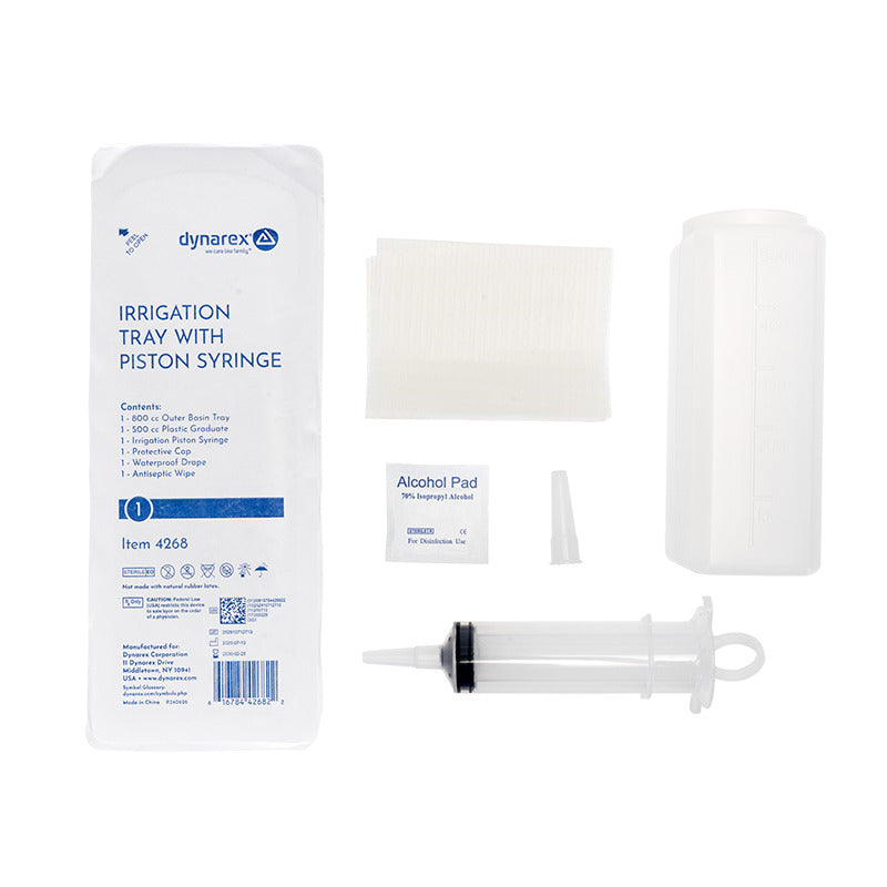 Irrigation Tray with 60 cc Piston Syringe
