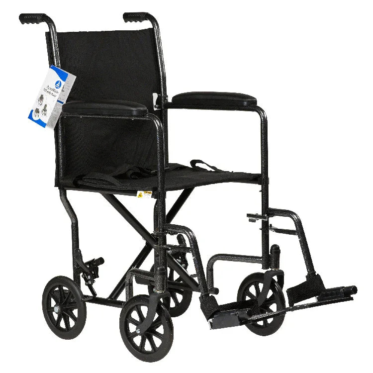 DynaRide Transport Wheelchairs with Fixed Full Arm and Swinging Foot Rest