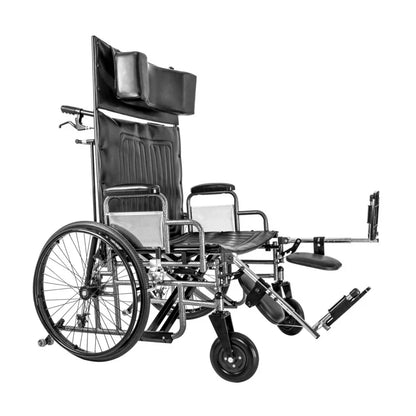 Bari+Max Reclining Bariatric Wheelchair with Elevating Leg Rest
