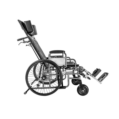 Bari+Max Reclining Bariatric Wheelchair with Elevating Leg Rest