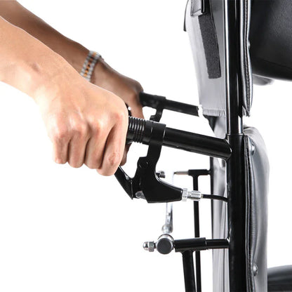 Bari+Max Reclining Bariatric Wheelchair with Elevating Leg Rest