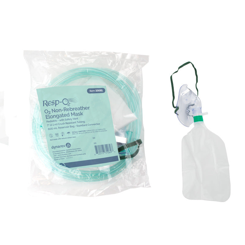 Resp-O2 Pediatric Non-Rebreather Elongated Masks